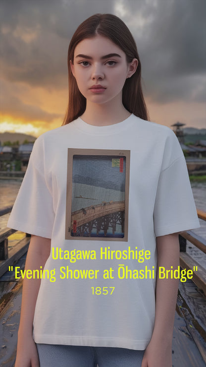Evening Shower at Ōhashi Bridge