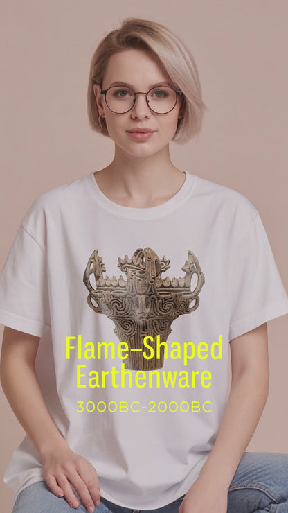 Flame–Shaped Earthenware
